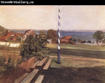 Leibl, Wilhelm Landscape with Flagpole (mk09)